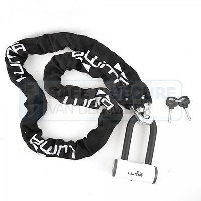 Luma ketting ketting 150 cm., 10 mm. schakel incl. Escudo Procombi, ART ***® goedgekeurd 